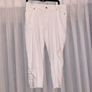 Maurices Distressed Lace-Up Side Pants